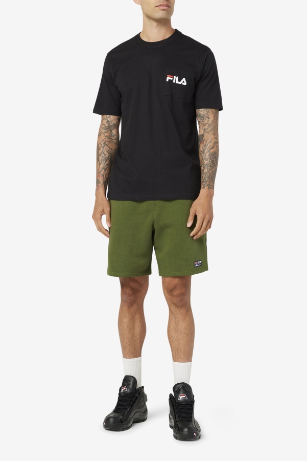 Fila Curtis Pocket Tee Black/White/June Bug