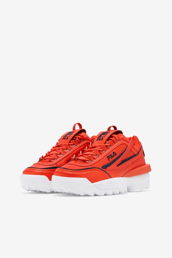 Women's Disruptor 2 Exp Fila Orange.Com/Navy/White