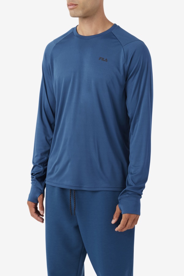 Fila Jazam Long Sleeve Crew Majolica Blue/Black