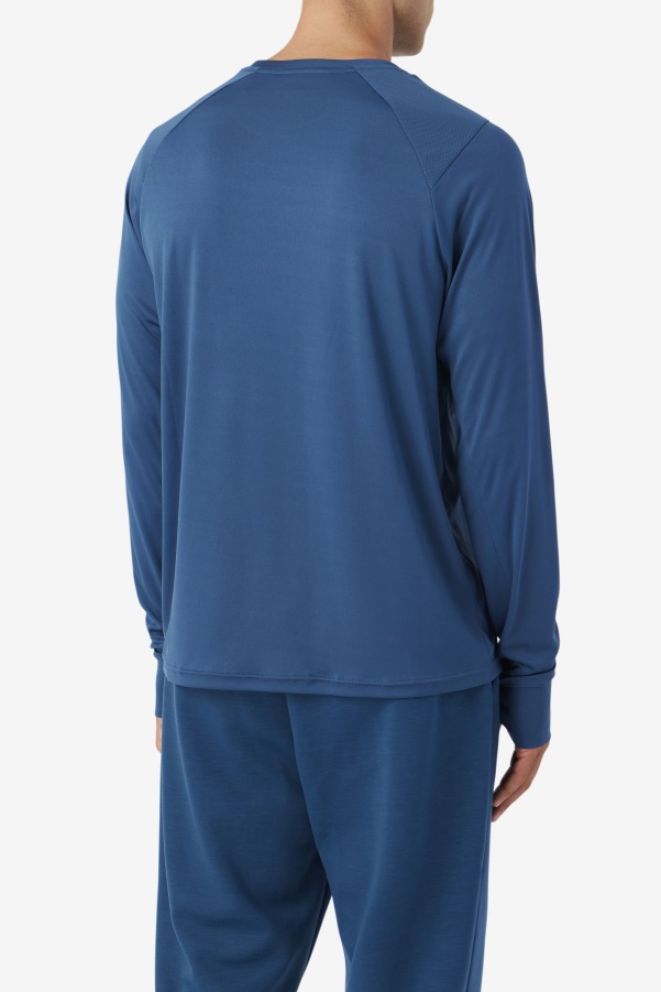 Fila Jazam Long Sleeve Crew Majolica Blue/Black