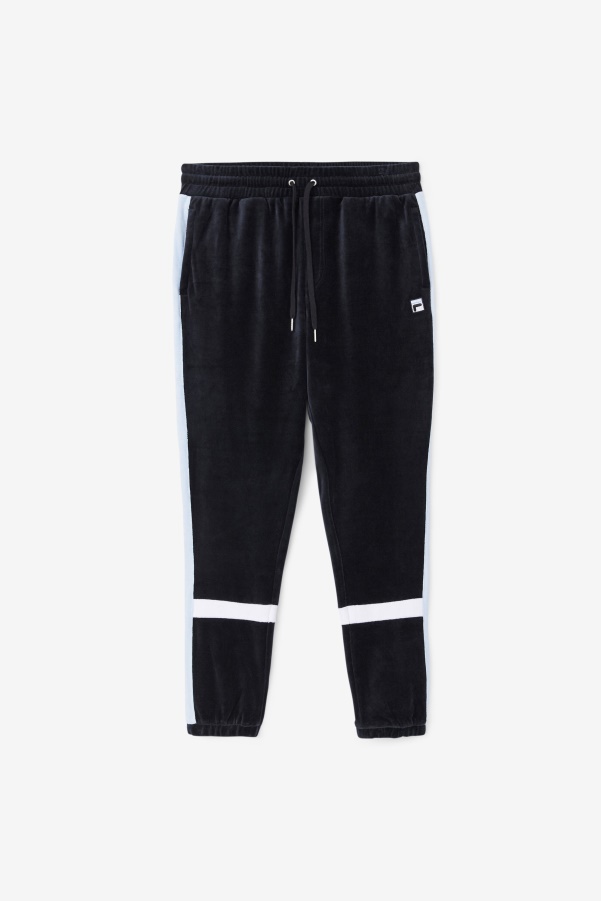 Ravid Velour Pant Fila Black/Skyway/White