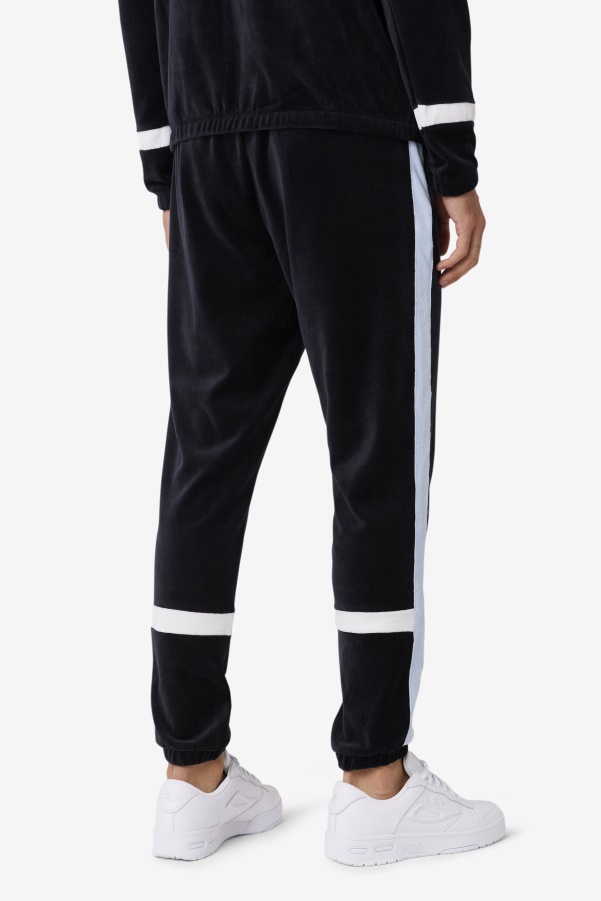 Ravid Velour Pant Fila Black/Skyway/White