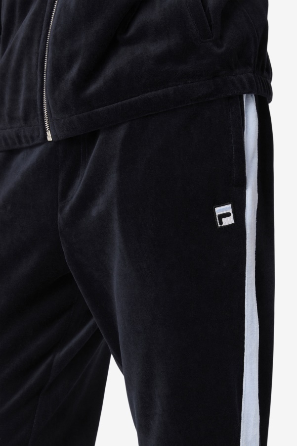 Ravid Velour Pant Fila Black/Skyway/White