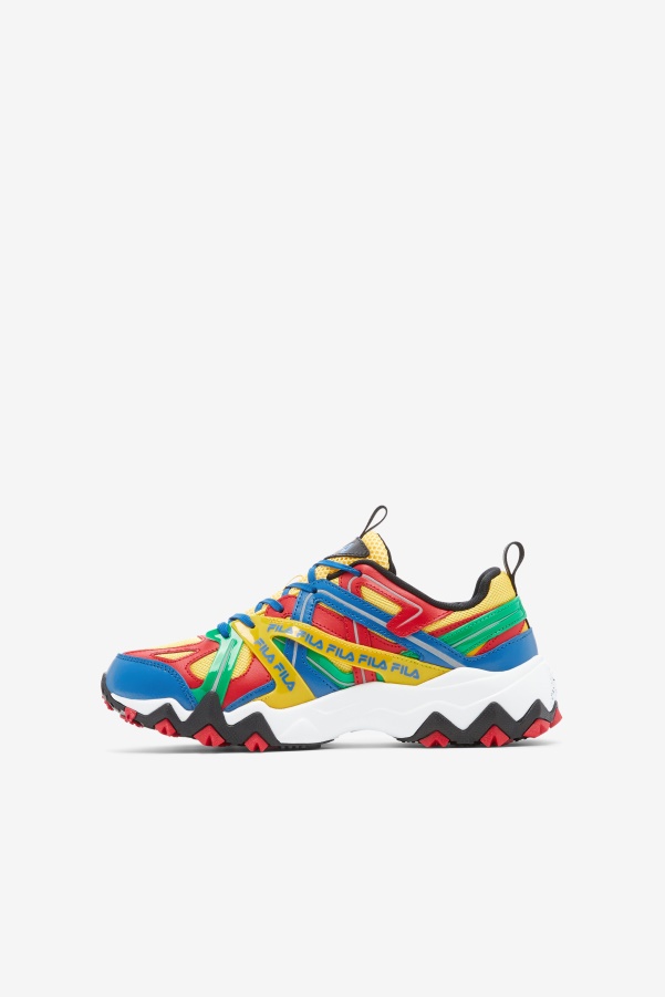 Fila Little Kids' Electromont Lemon/Red/Imperial Blue