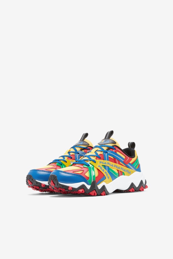 Fila Little Kids' Electromont Lemon/Red/Imperial Blue