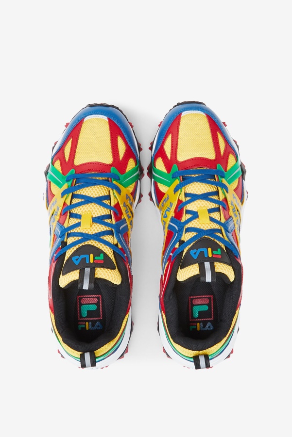 Fila Little Kids' Electromont Lemon/Red/Imperial Blue