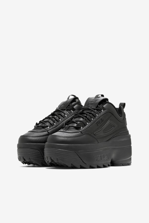 Fila Black Women's Disruptor 2 Wedge