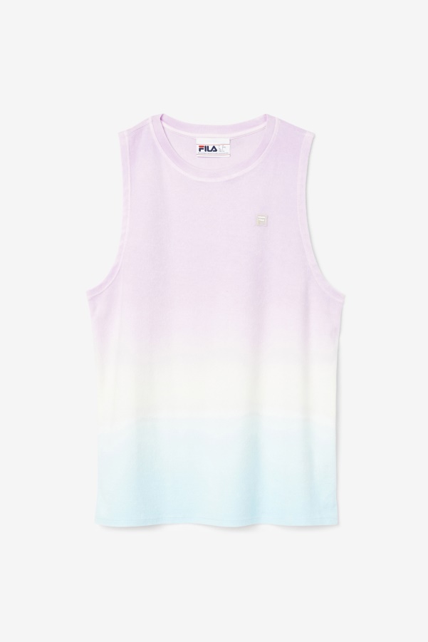 Betti Sleeveless Top Orchid/Blue/Tender Peach Fila