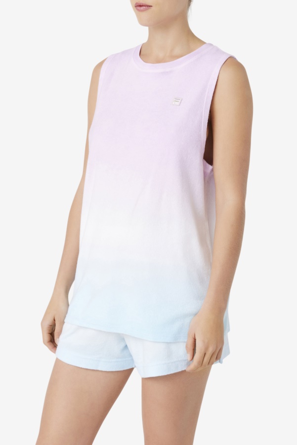 Betti Sleeveless Top Orchid/Blue/Tender Peach Fila