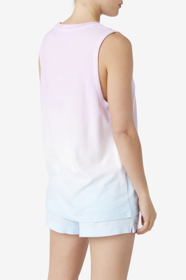 Betti Sleeveless Top Orchid/Blue/Tender Peach Fila