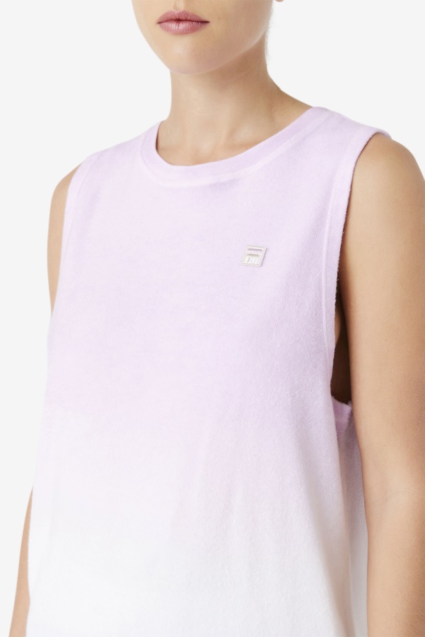 Betti Sleeveless Top Orchid/Blue/Tender Peach Fila