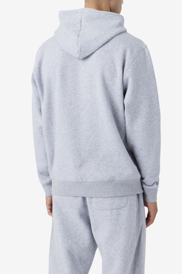 Light Grey Marl/Blue Spruce Fila Brook Hoodie