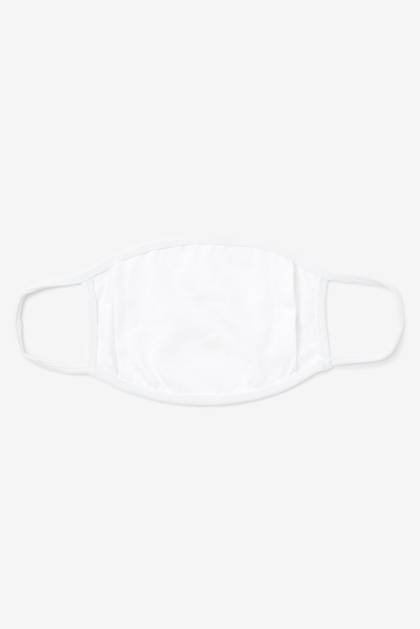 Fila White Tennis Print Face Mask White