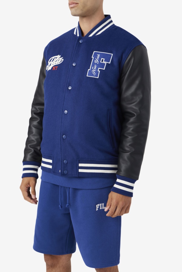 Fila Josh Varsity Jacket Blue/Black