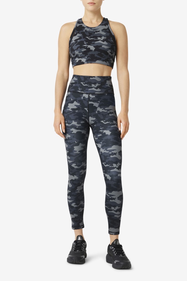 Fila Dark Camo/Black Forza Sleek 7/8 Leggings