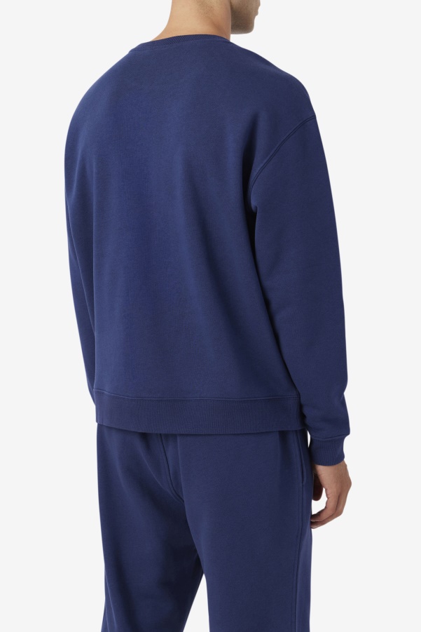 2Pac Fleece Patch Crew Fila Navy