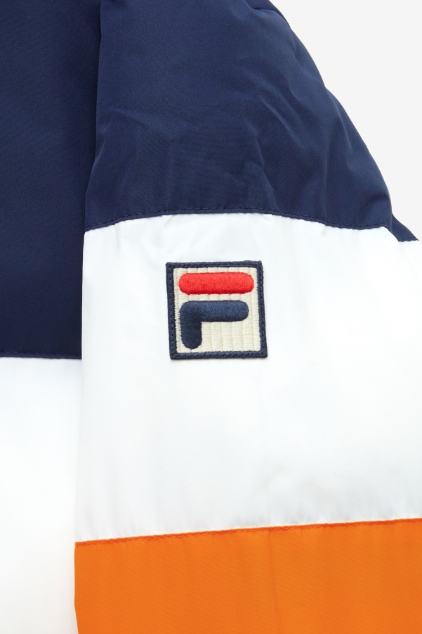 giovanni puffa jacket Fila Peacoat/White/Sun Orange/Red