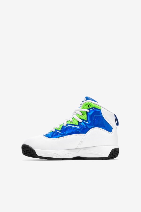 Fila White/Blue/Green Big Kids' Mb Night Walk