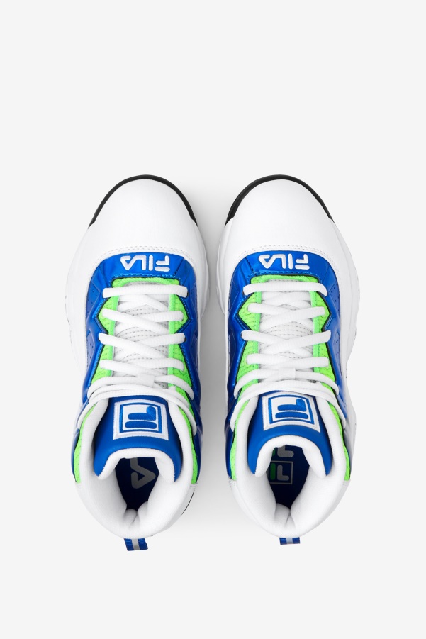 Fila White/Blue/Green Big Kids' Mb Night Walk