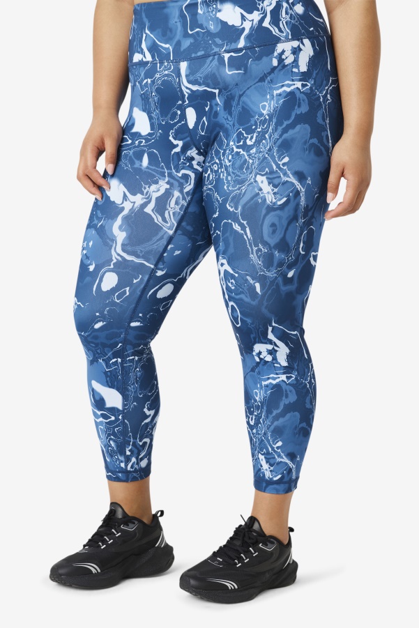 Forza Sleek 7/8 Leggings Navy Marble Fila