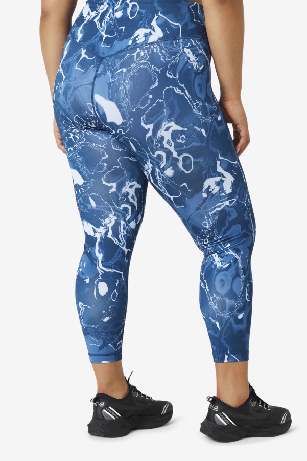 Forza Sleek 7/8 Leggings Navy Marble Fila