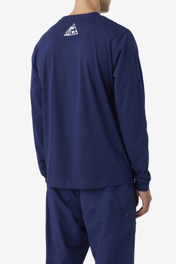 Fila Navy/Iced Aqua/Egret Kare Long Sleeve Tee