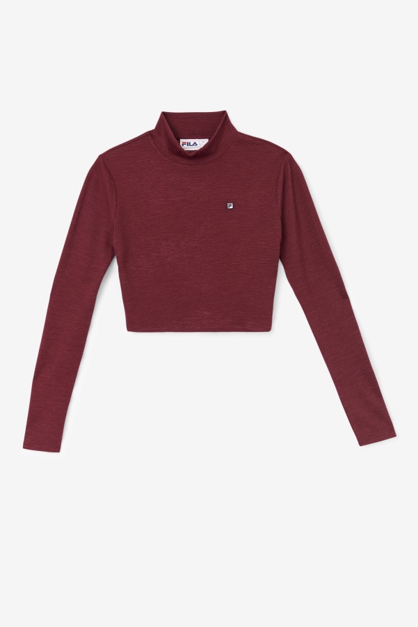 Fila Tawny Port Luise Turtleneck Top