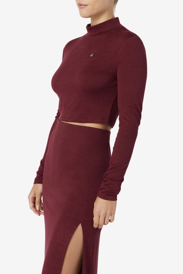 Fila Tawny Port Luise Turtleneck Top