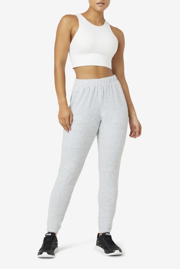 White Fila Uplift High Neck Sports Bra