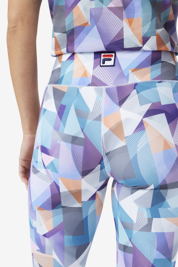 Keyla 7/8 Tight Geoprint/Blue Fila
