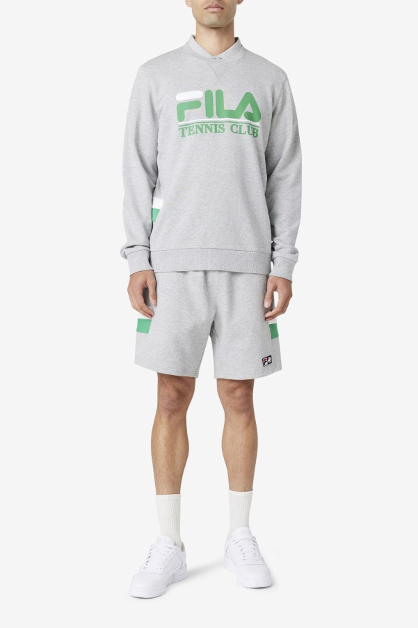 Fila Langlen Short Light Grey/Jelly Bean/White