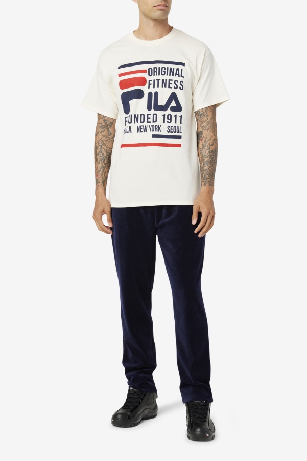 Fila Gardenia/Navy/Red Original Fitness Tee