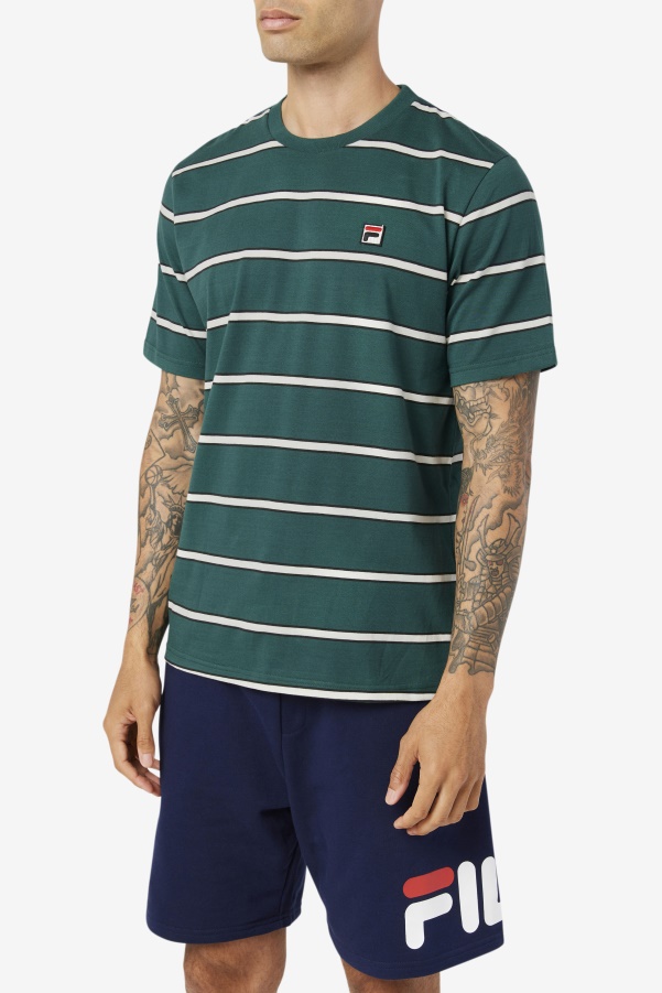 June Bug/White Fila Felix Tee