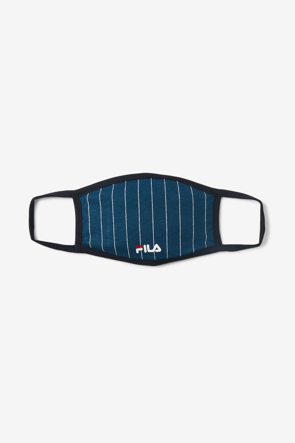 Fila Pin Stripe Cloth Face Mask Navy
