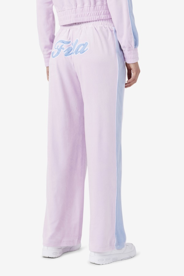 Fila Valery Velour Pant Orchid/Blue/White
