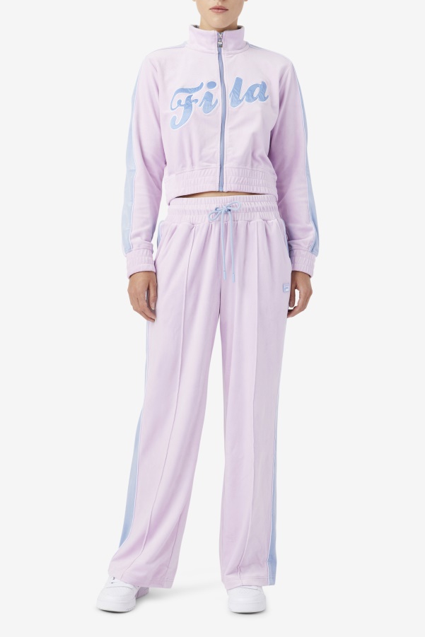 Fila Valery Velour Pant Orchid/Blue/White