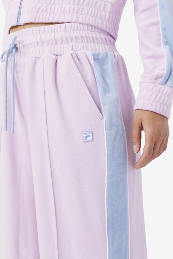 Fila Valery Velour Pant Orchid/Blue/White