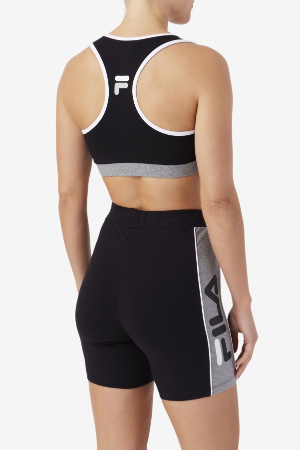 Kairi Bra Top Fila Black/Heather/White