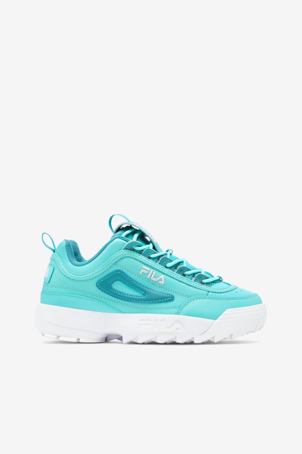 Blue/Turquoise Tonic/White Women's Disruptor 2 Premium Fila