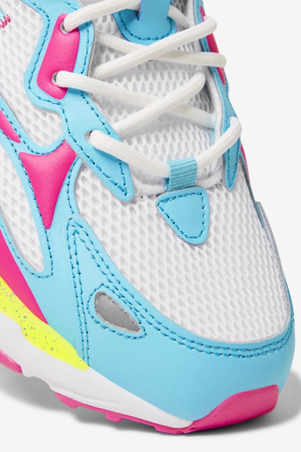 Fila Women's Ray Tracer Apex White/Pink Glo/Bluefish