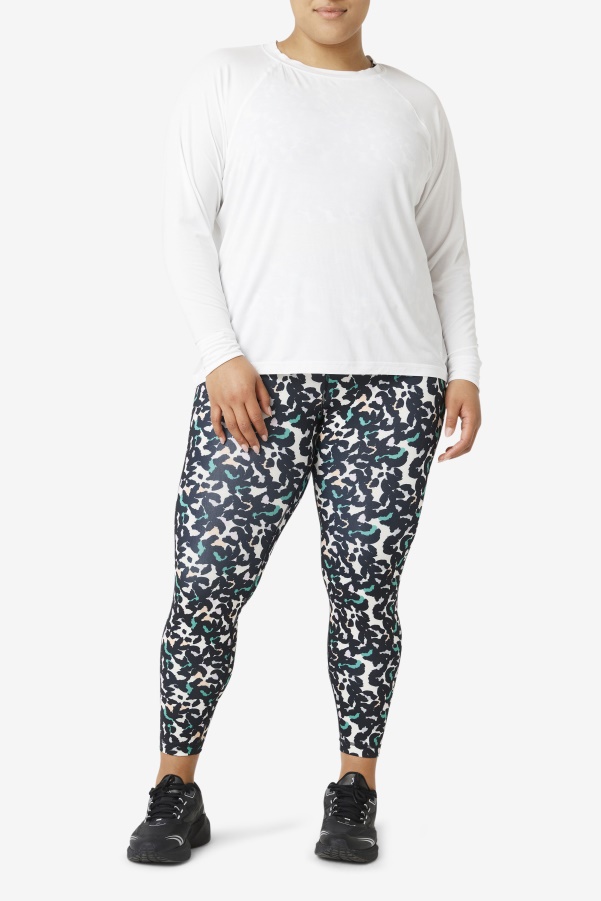 Fi-Lux Mesh Back Long Sleeve Crew Fila White