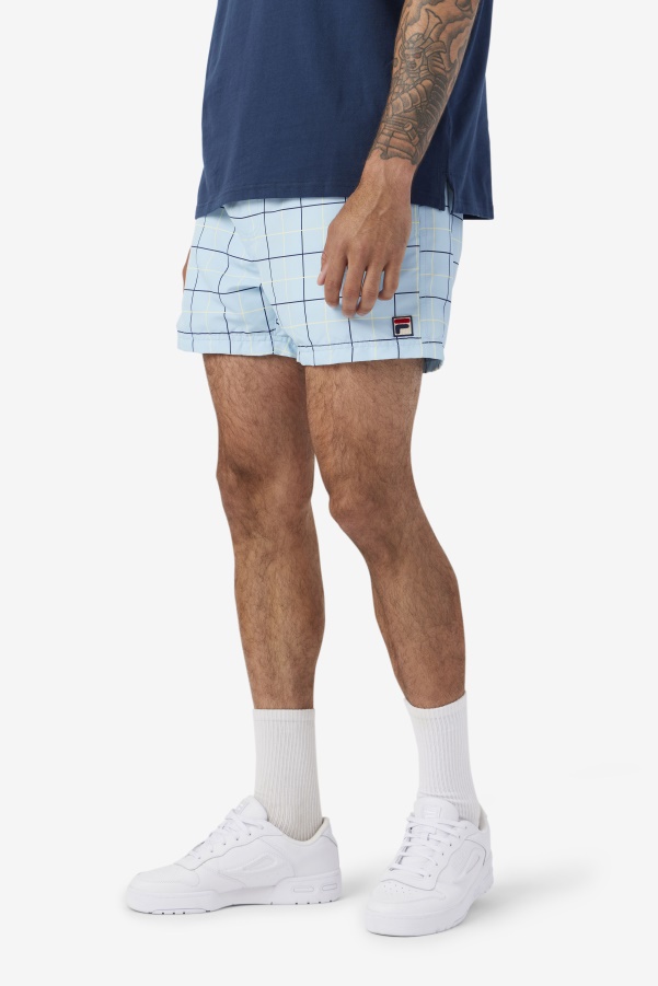 Fila Blue/Navy/Tender Yellow Linecall Swim Short