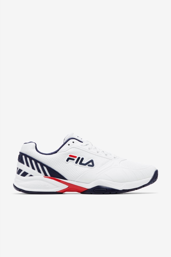 Fila White/Navy/Red Men's volley zone