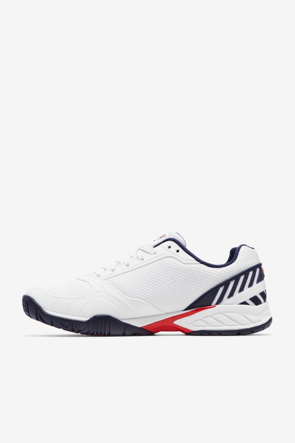 Fila White/Navy/Red Men's volley zone