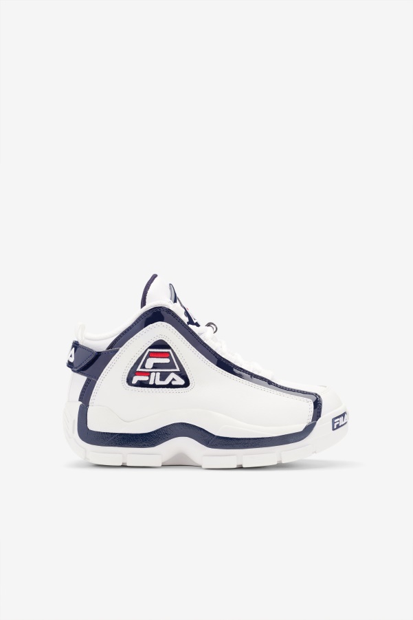 White/Navy/Red big kids' Grant Hill 2 Fila