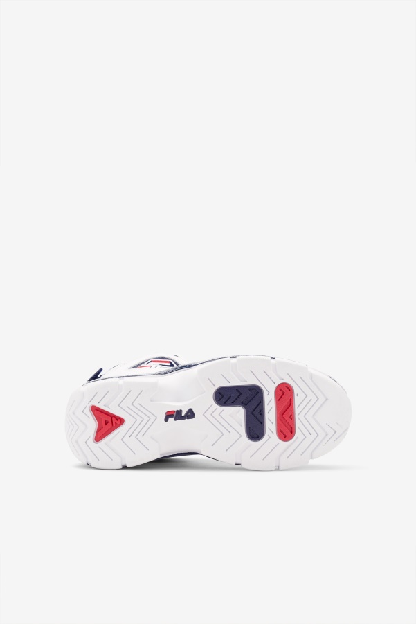 White/Navy/Red big kids' Grant Hill 2 Fila