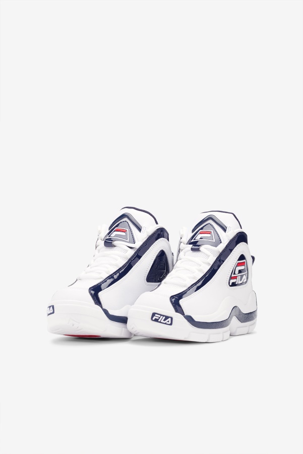 White/Navy/Red big kids' Grant Hill 2 Fila