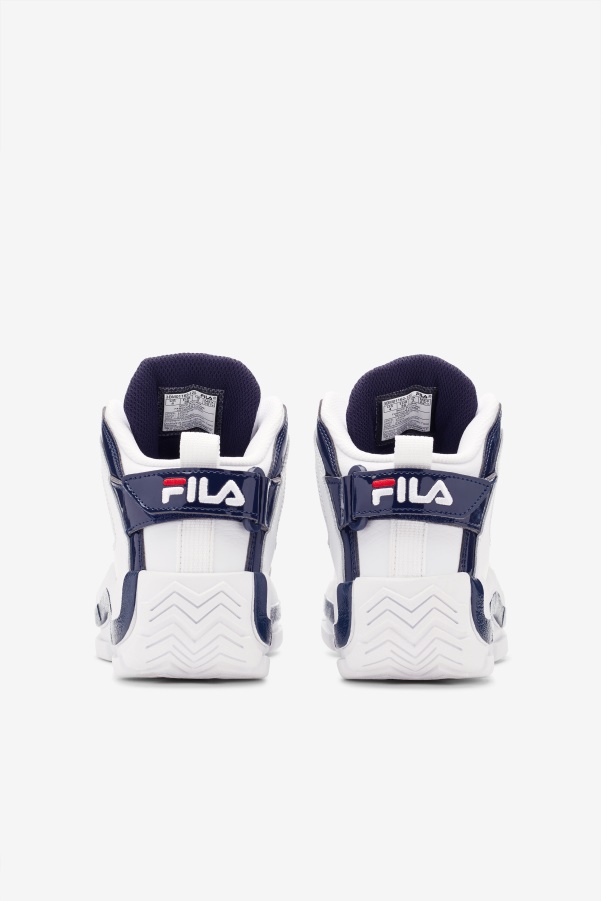 White/Navy/Red big kids' Grant Hill 2 Fila