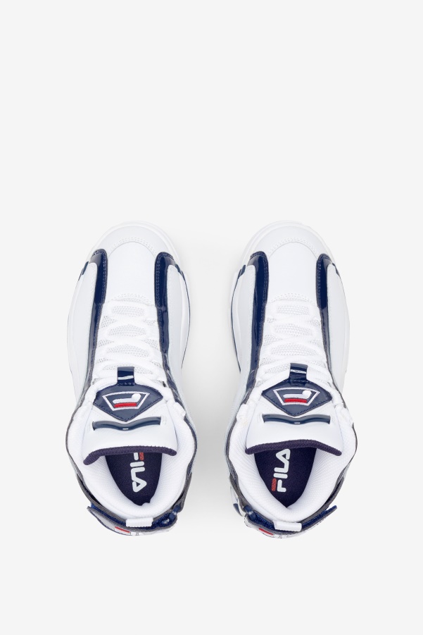 White/Navy/Red big kids' Grant Hill 2 Fila