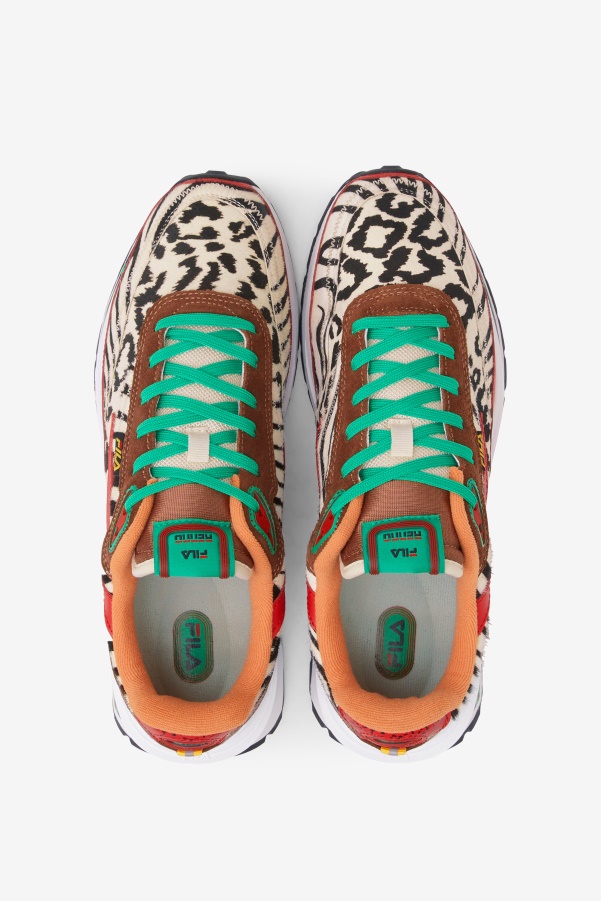 Sequoia/Red/Seedpearl Men's Renno Animal Fila